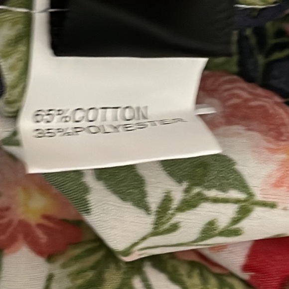 SHEIN Curve NEW Red Blue White Patchwork Pattern Tie Front Halter Dress Size 1X - Picture 7 of 7